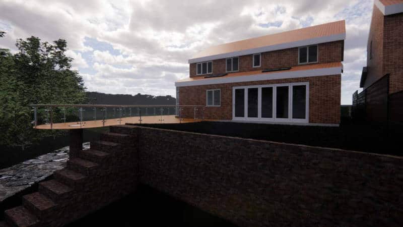 Side View of Residential Extension
