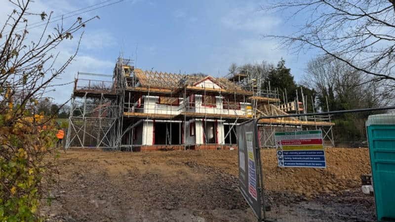 hillside-house-near-completion Hillside House Near Construction